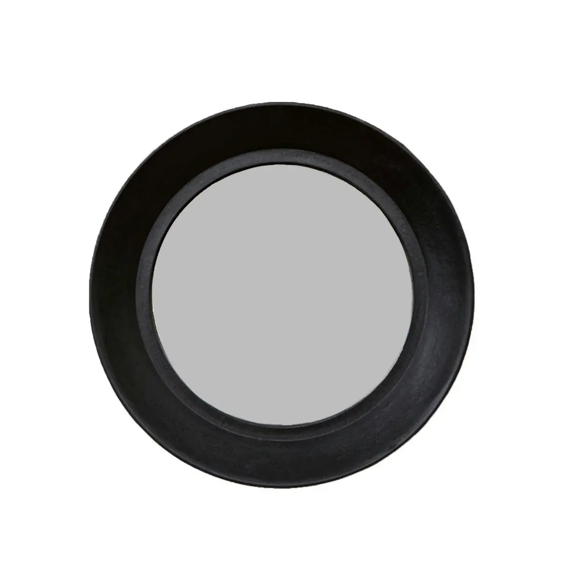 SSH Collection Zandra 61cm Wide Round Wall Mirror - Black