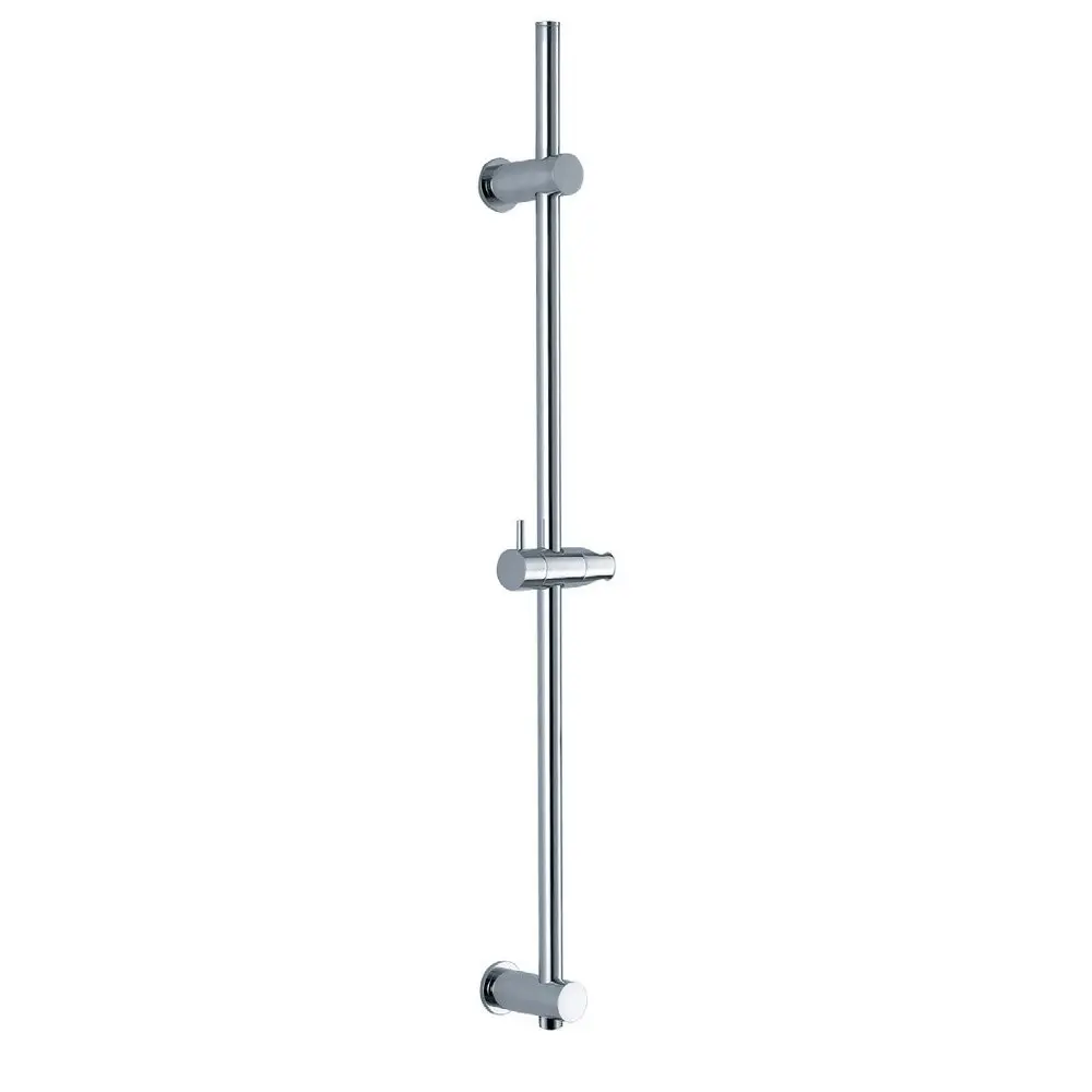 Vale Round Shower Rail with Inlet - Chrome