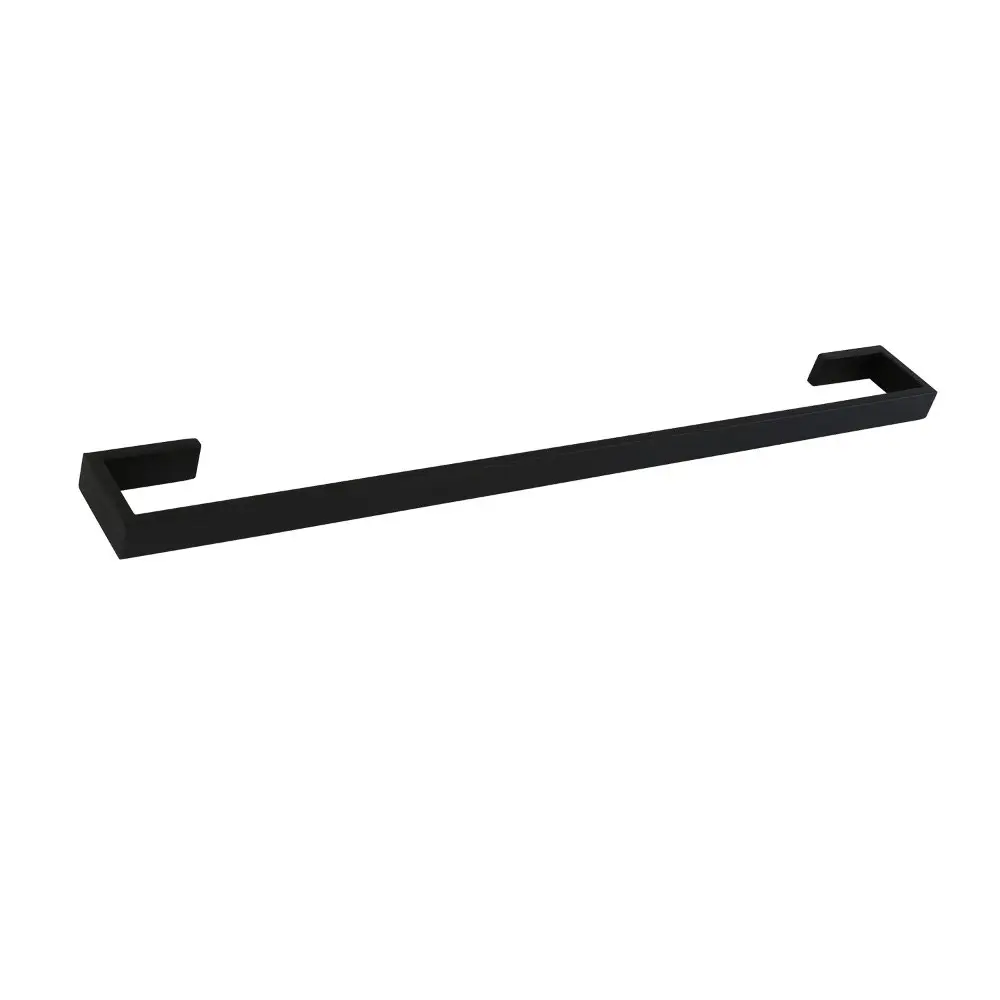 Aguzzo Montangna Stainless Steel Single Towel Rail 750mm - Matte Black