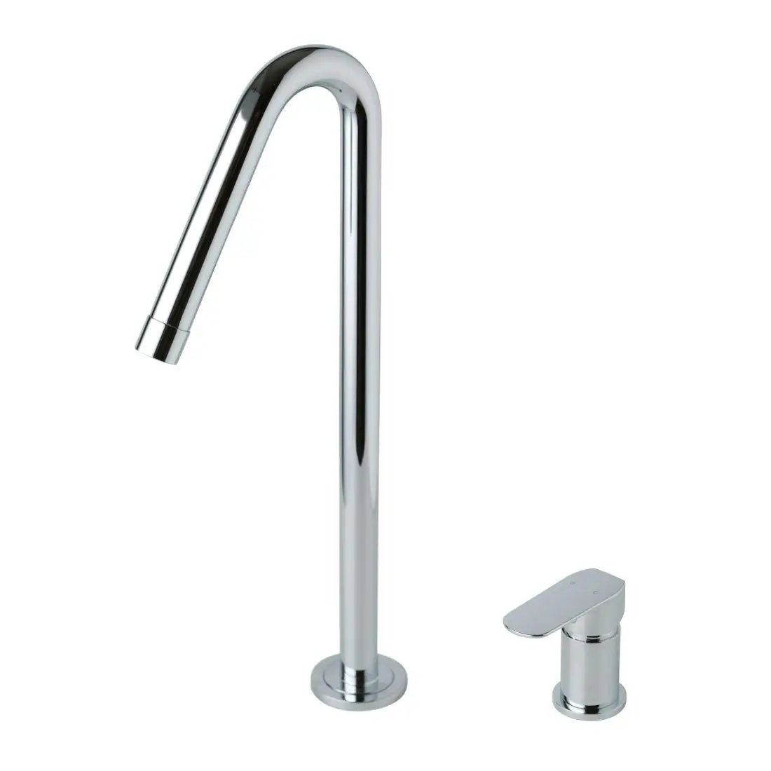 Vale Grande 2 Piece Tall Single Lever Basin Mixer Set - Chrome