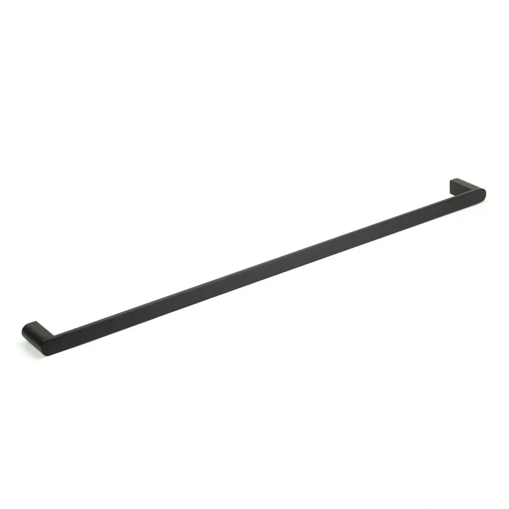 Vale Fluid 900mm Stainless Steel Single Towel Rail - Matte Black