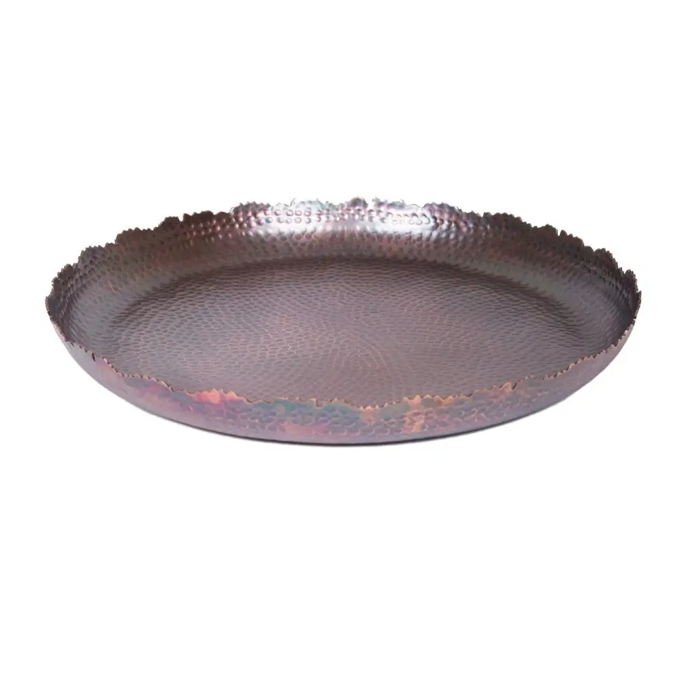 SSH Collection Hestia 43cm Wide Decorative Plate - Antique Rose Gold