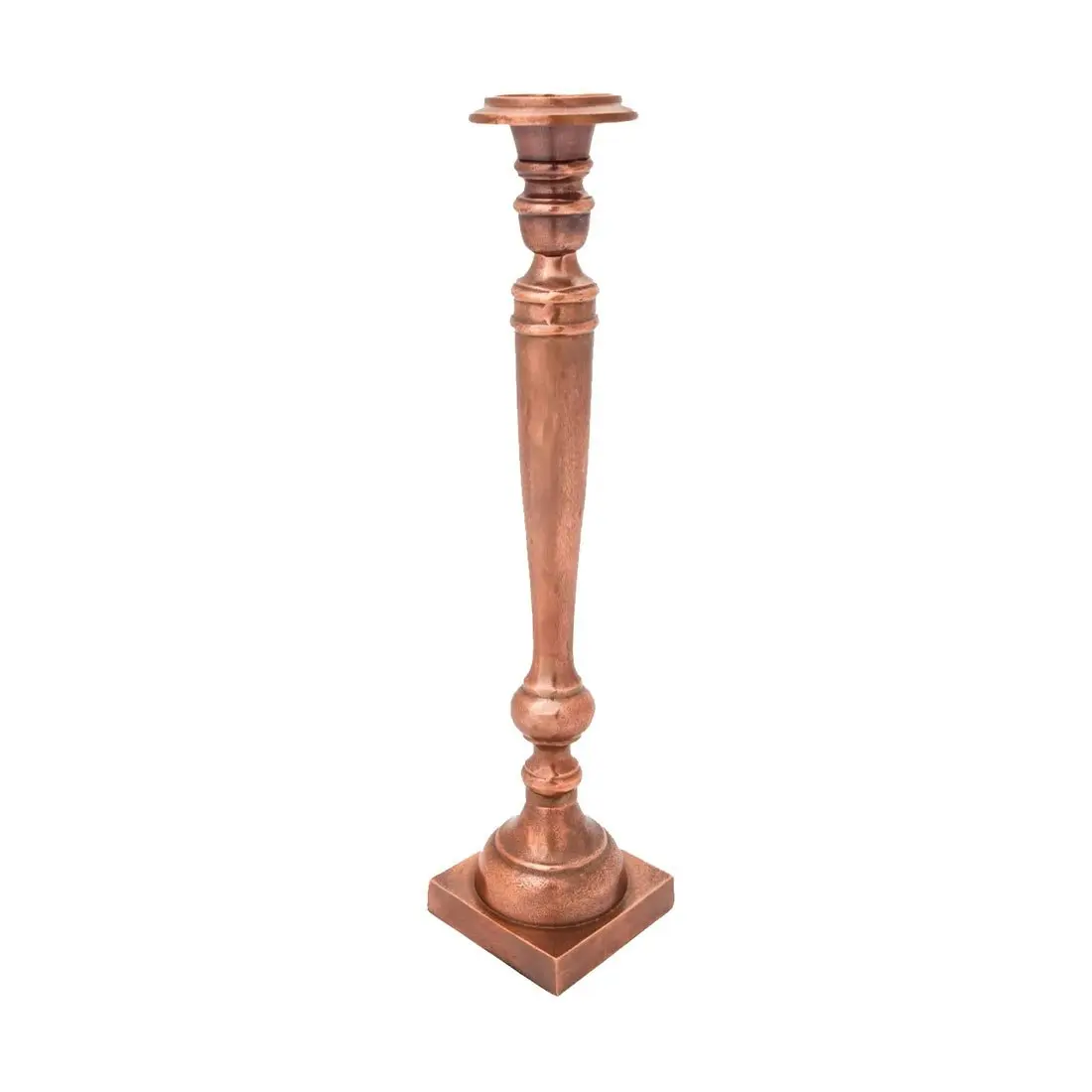 SSH Collection Athena 58cm Single Candle Stand - Antique Copper Finish