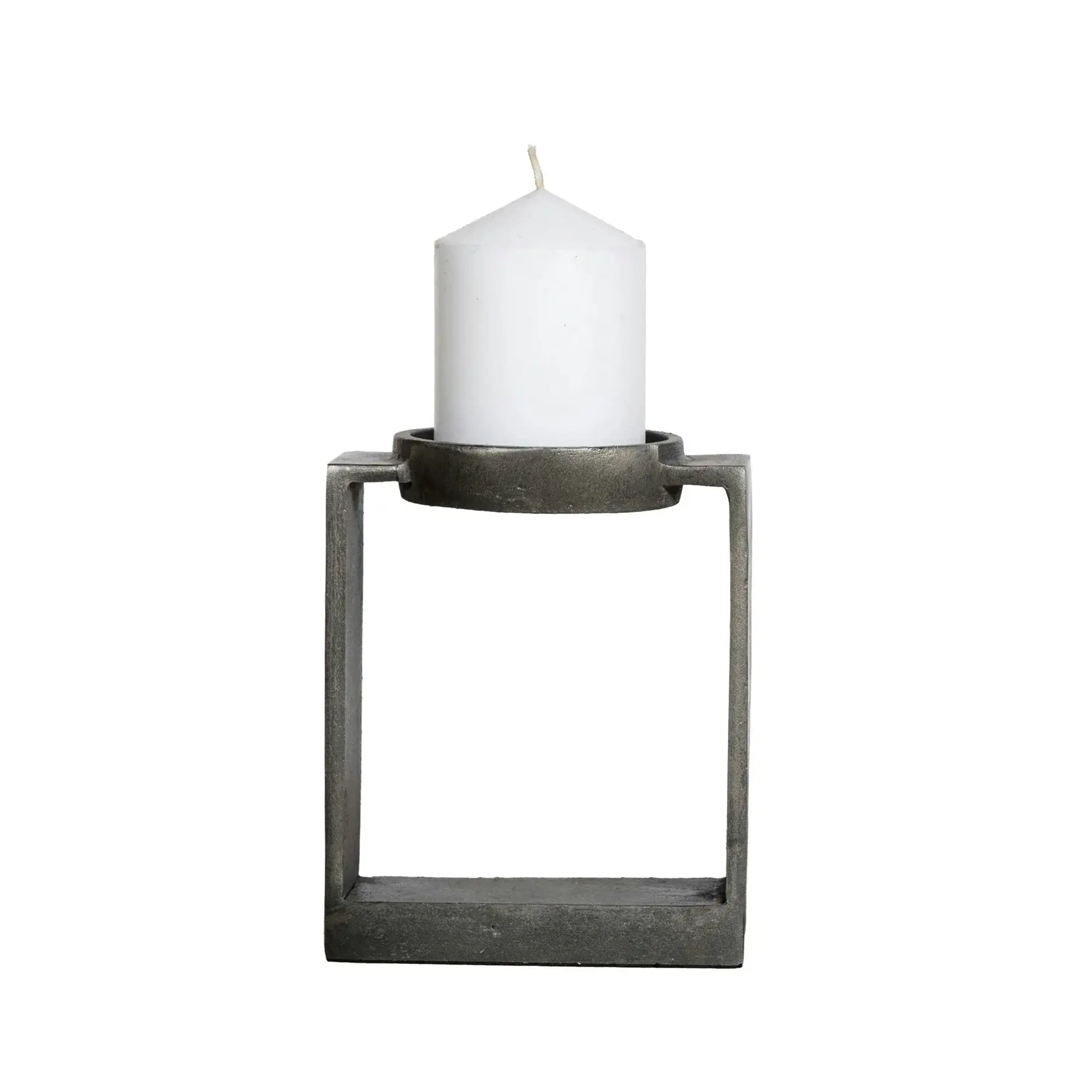 SSH Collection Miles 16. 5cm Single Candle Stand - Antique Grey