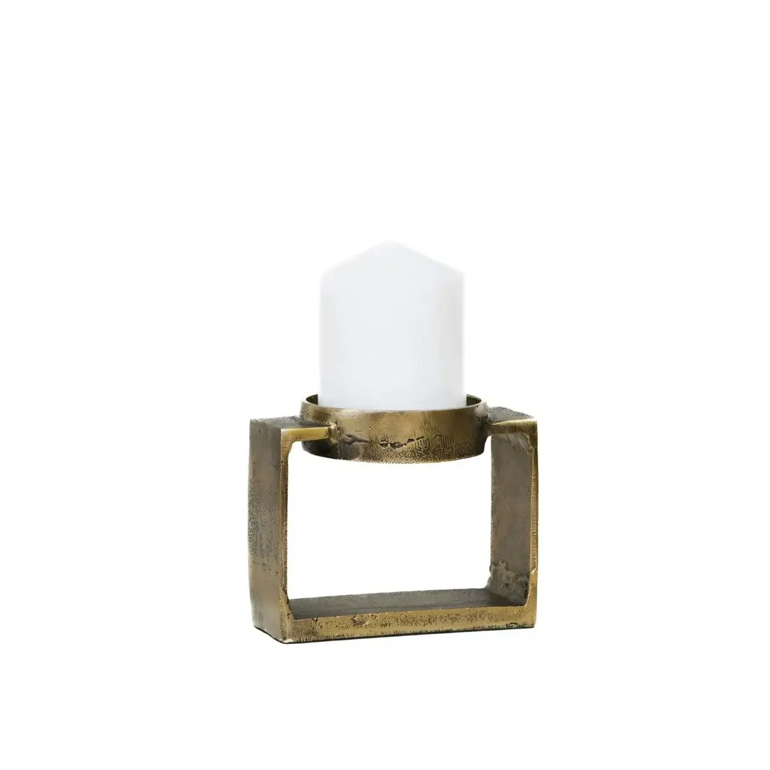 SSH Collection Miles 11. 5cm Single Candle Stand - Brass