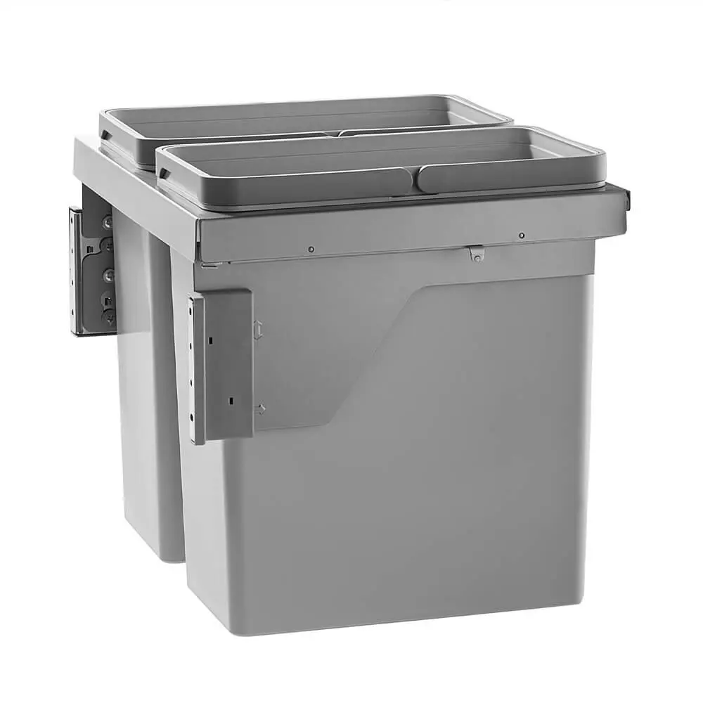 Higold Optum 56L Twin Slide Out Bottom Mounted Concealed Bin (for 60cm cupboard)