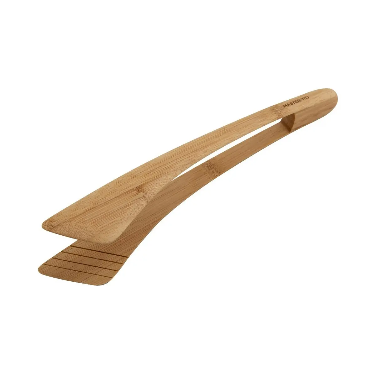 MasterPro Bamboo Serving Tongs - Natural