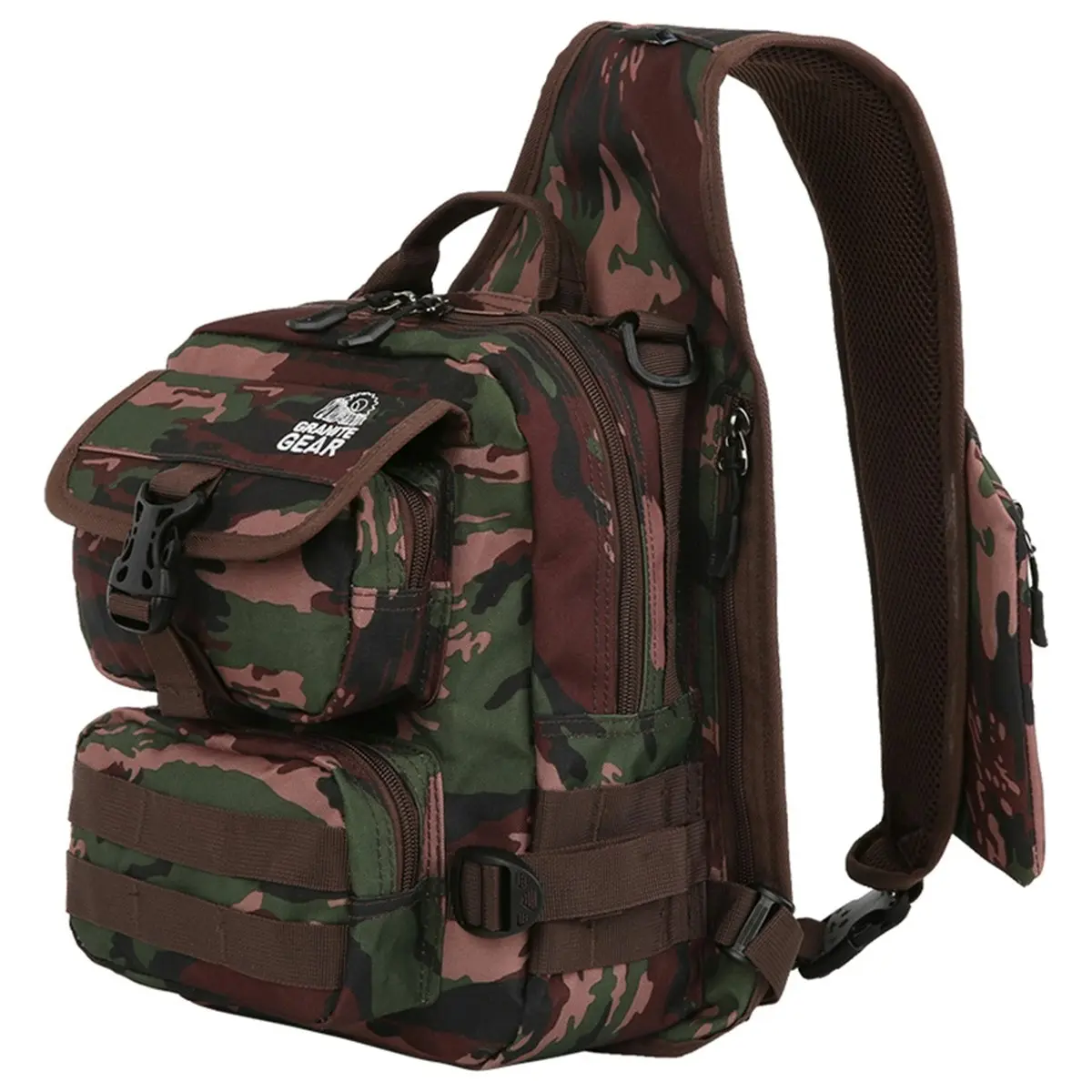 Granite Gear Waterproof Messenger Chest Bag Cross Shoulder Travel Bag Hiking Satchels G7552 Camouflage