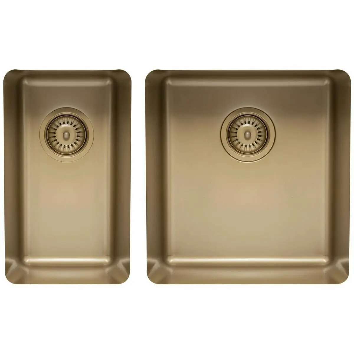 Titan Small and Medium Bowl Sink Pearl Gold