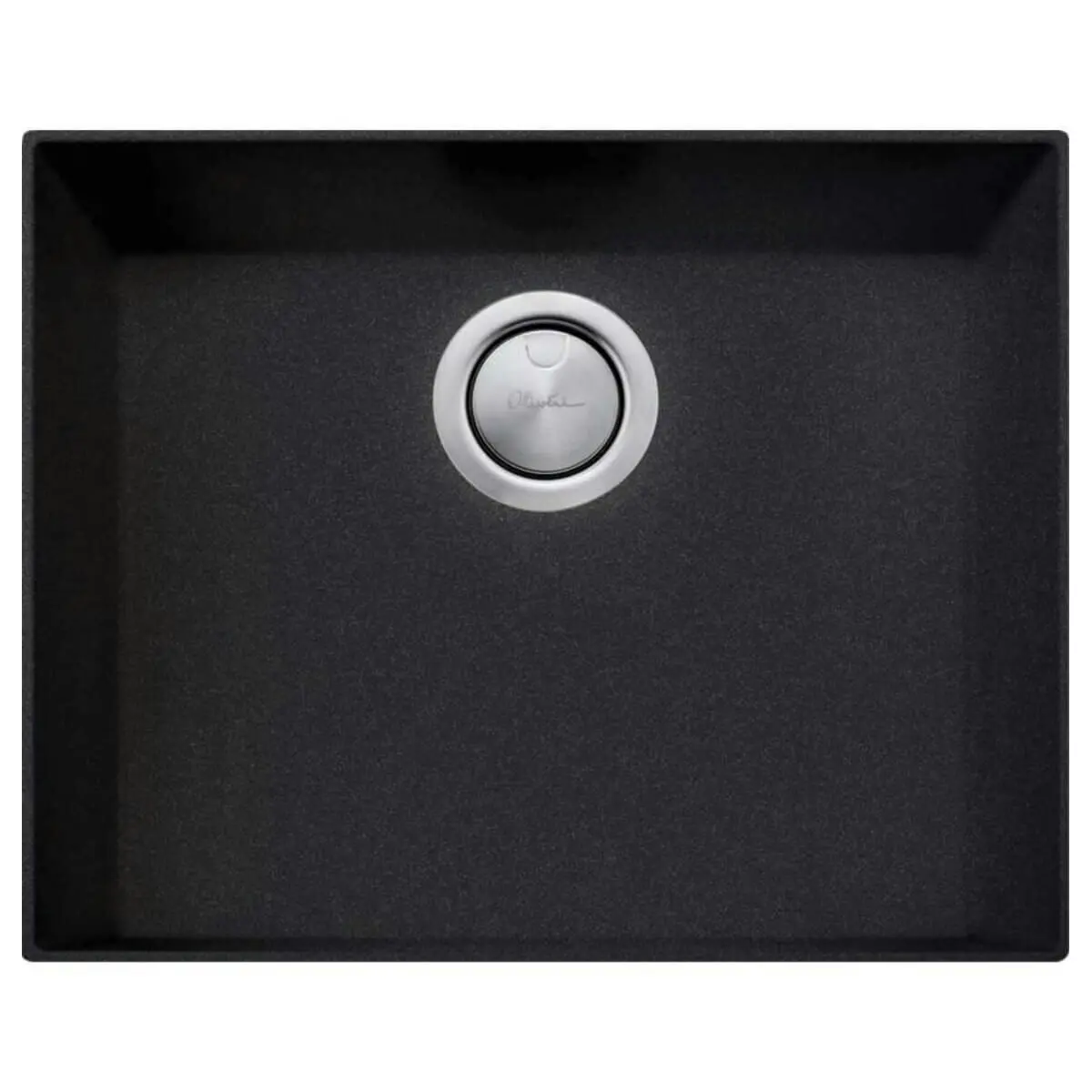 Oliveri Florence Black Single Bowl Undermount Sink