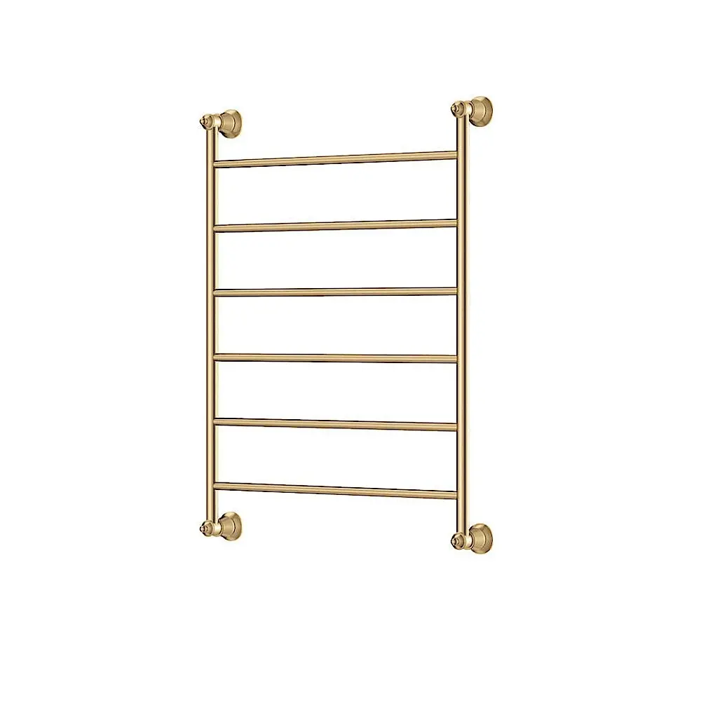 Fienza Lillian Heated Towel Ladder 600x808mm 6 Bars Urban Brass 8106080UB