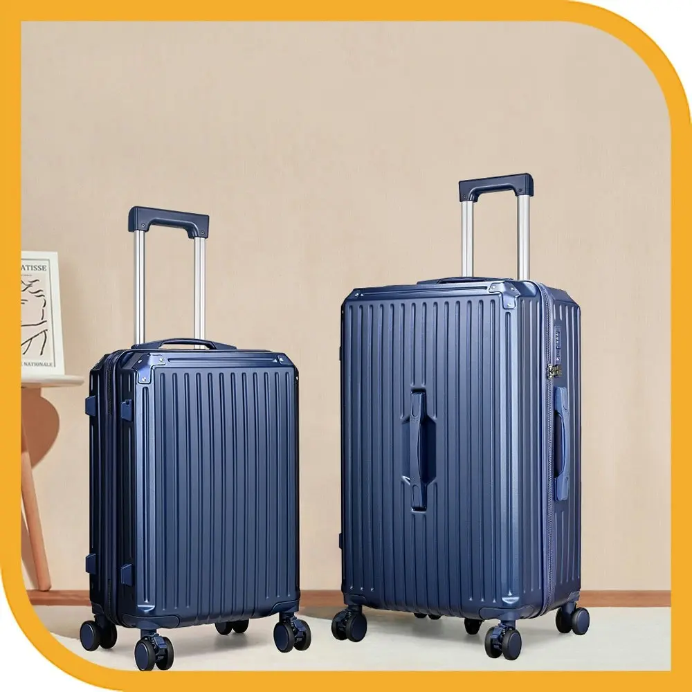 Tabibito Luggage 2 Pcs Set PC+ABS Suitcase Spinner TSA Lock USB Port Cup Holder