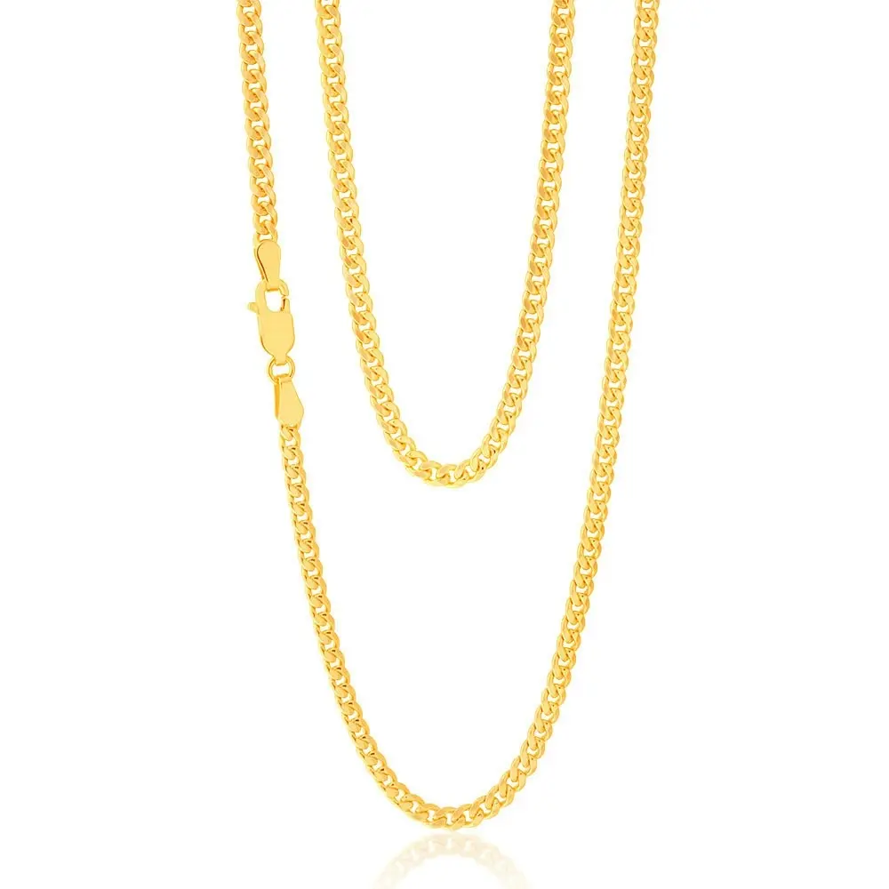 9ct Yellow Gold Filled 50cm Curb Chain