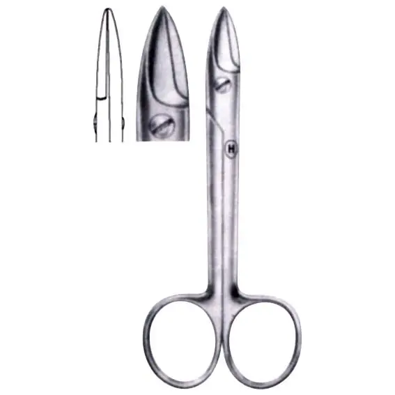 Crown Scissors Bebee both Sharp points straight 10 cm