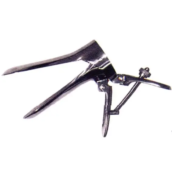 Livingstone Vaginal Speculum Duckbill Cusco with Hole Stainless Steel Medium 12 x 8cm 126 grams