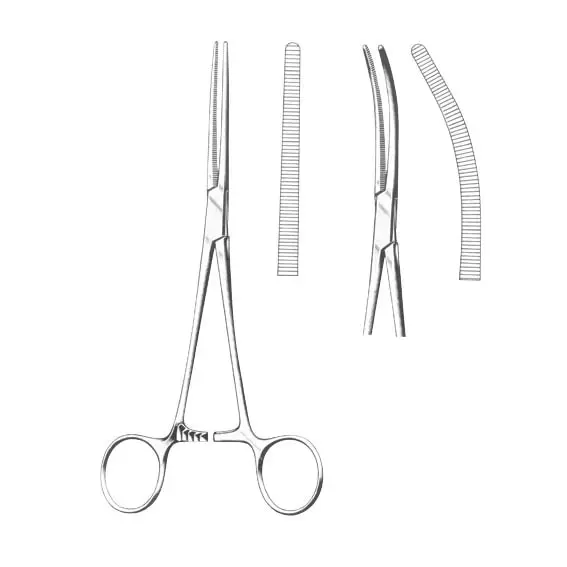 Livingstone Rochester Pean Haemostatic Artery Forceps 18cm Straight Stainless Steel