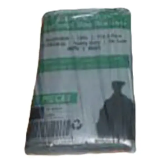 Livingstone Garbage Bag Bin Liner 120L 110 x 95cm HDPE Star Seal Black 10 Packs x 25