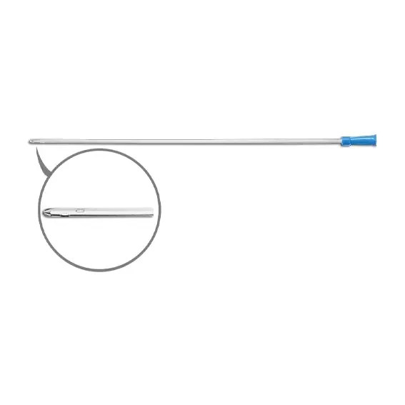 Livingstone Male Nelaton Catheter 8FG Blue 38cm Length Sterile 100 Bag