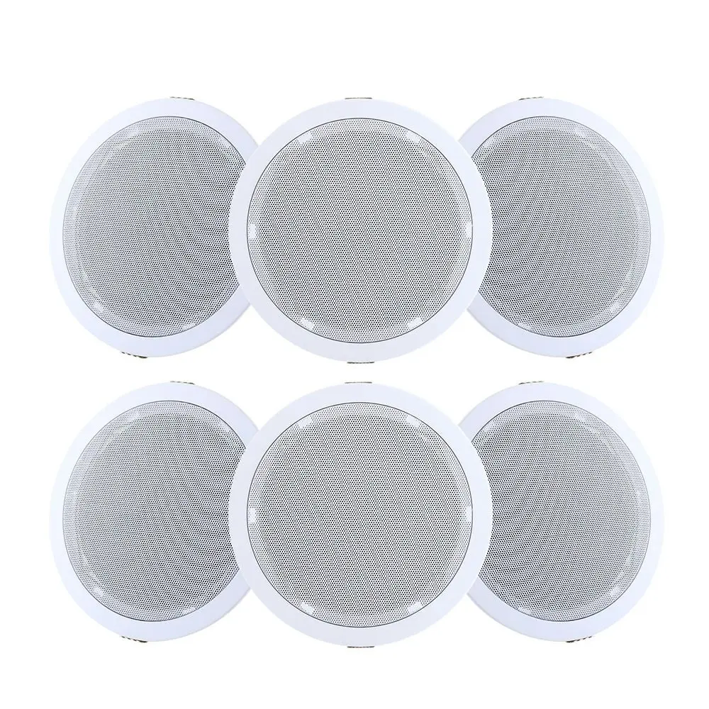 Giantz 6 Inch Ceiling Speakers In Wall Speaker Home Audio Stereos Tweeter 6pcs