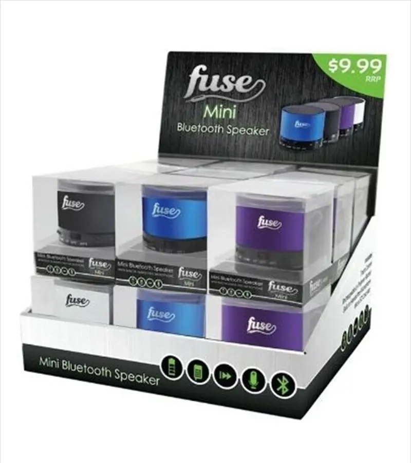 Fuse Mini Bluetooth Speaker (COLOUR SENT AT RANDOM)