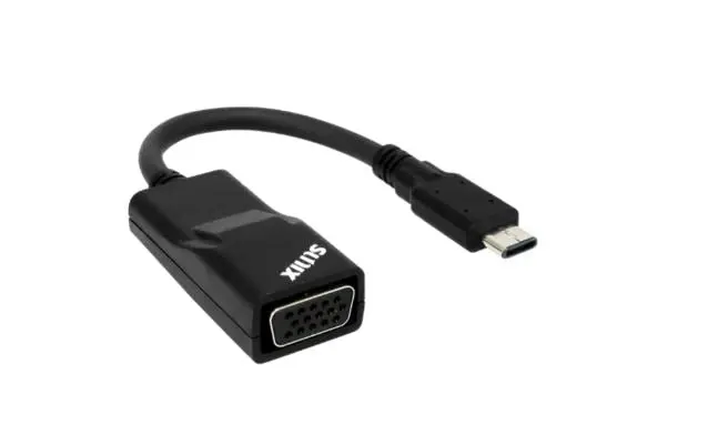 SUNIX USB Type C to VGA Adapter, Compliant with VESA DisplayPort, Driver free under Apple MAC, Google Chromebook and Windows systems