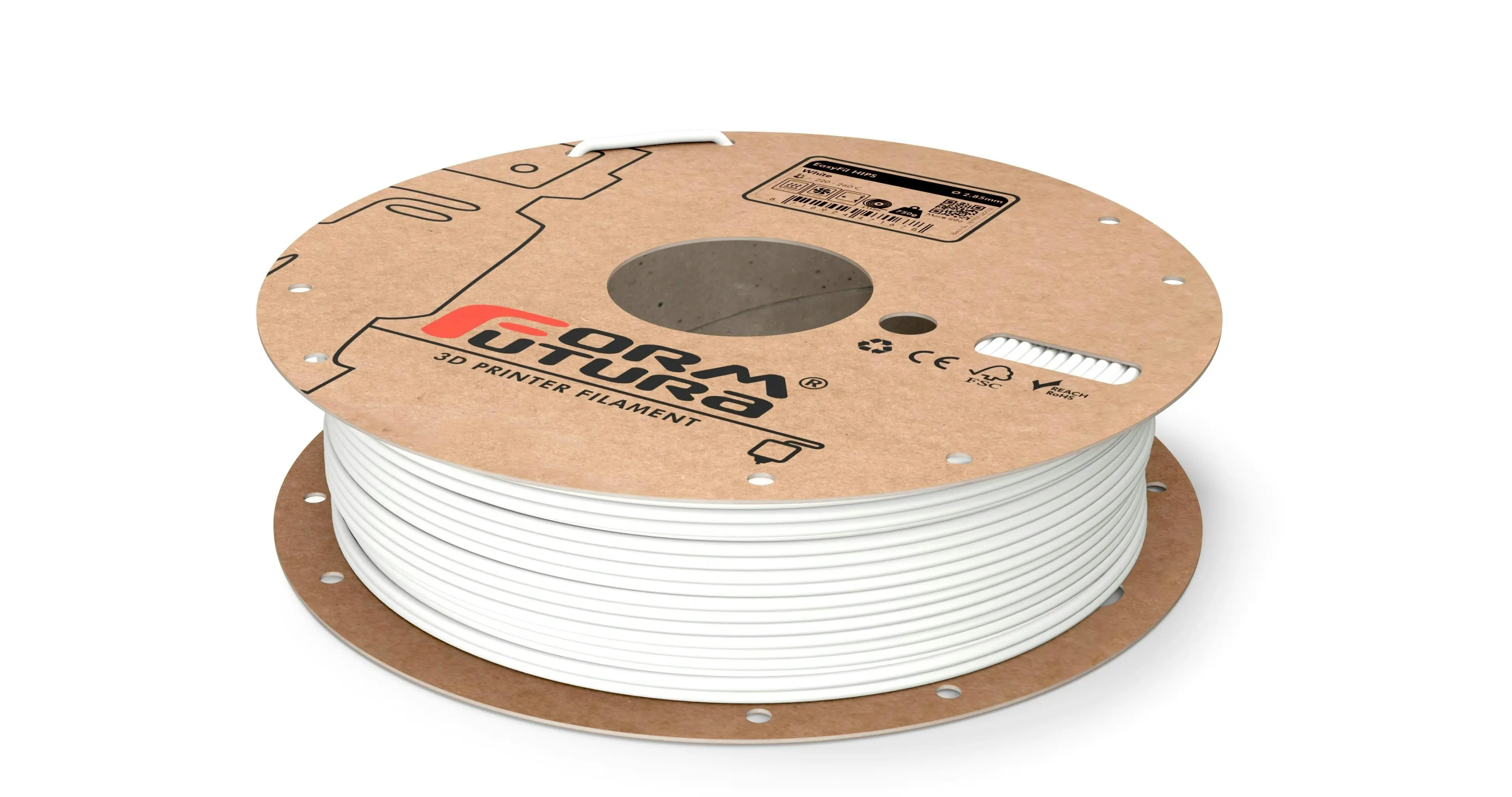 HIPS Filament EasyFil HIPS 2.85mm White 750 gram 3D Printer Filament