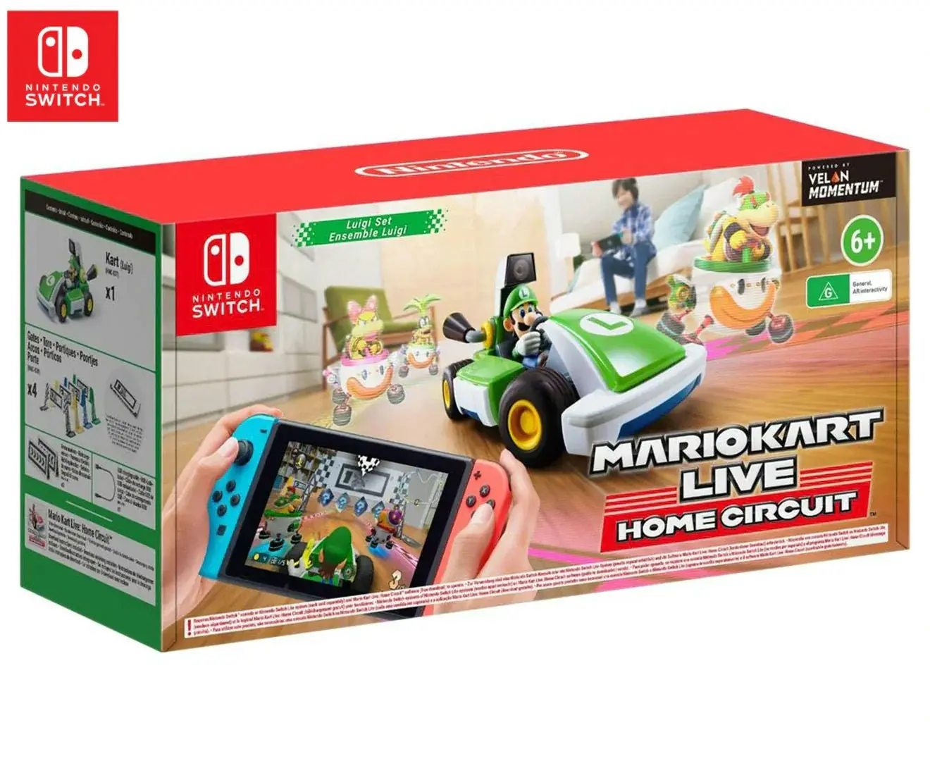 Nintendo Switch Mario Kart Live Home Circuit: Luigi Game Set