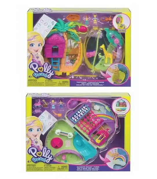 Polly Pocket Large Wearable Compact. Assorted