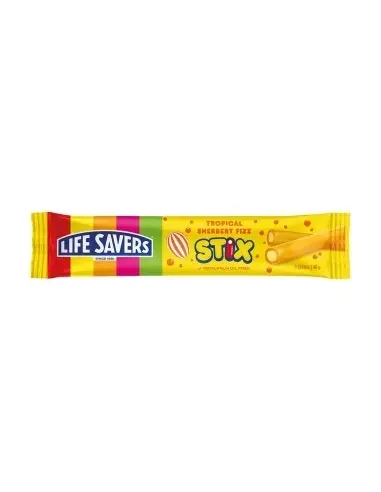 Lifesavers Sherbert Fizz Stix Tropical 40g x 24