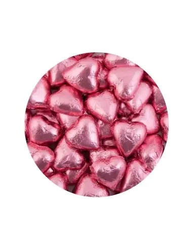 Lolliland Chocolate Hearts Baby Pink 120 Pieces 1kg x 1