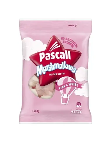 Pascall Marshmallows Vanilla & Raspberry 280gm x 10