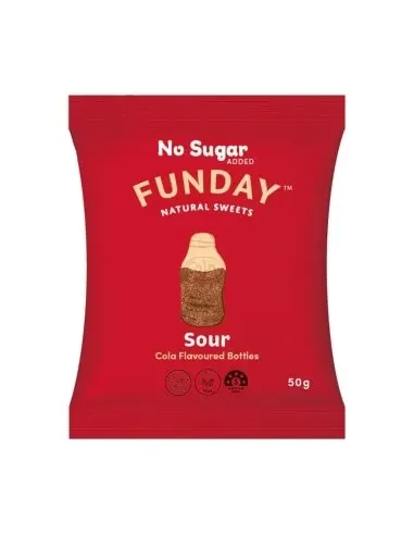 Funday Gummy Cola Bottle 50g x 12