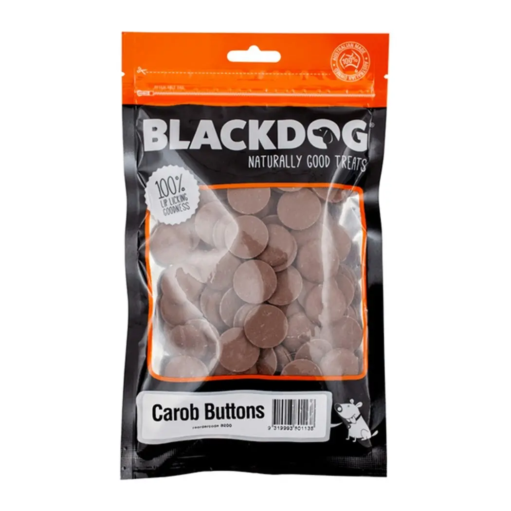 Blackdog Dog Treats Carob Buttons - 1kg