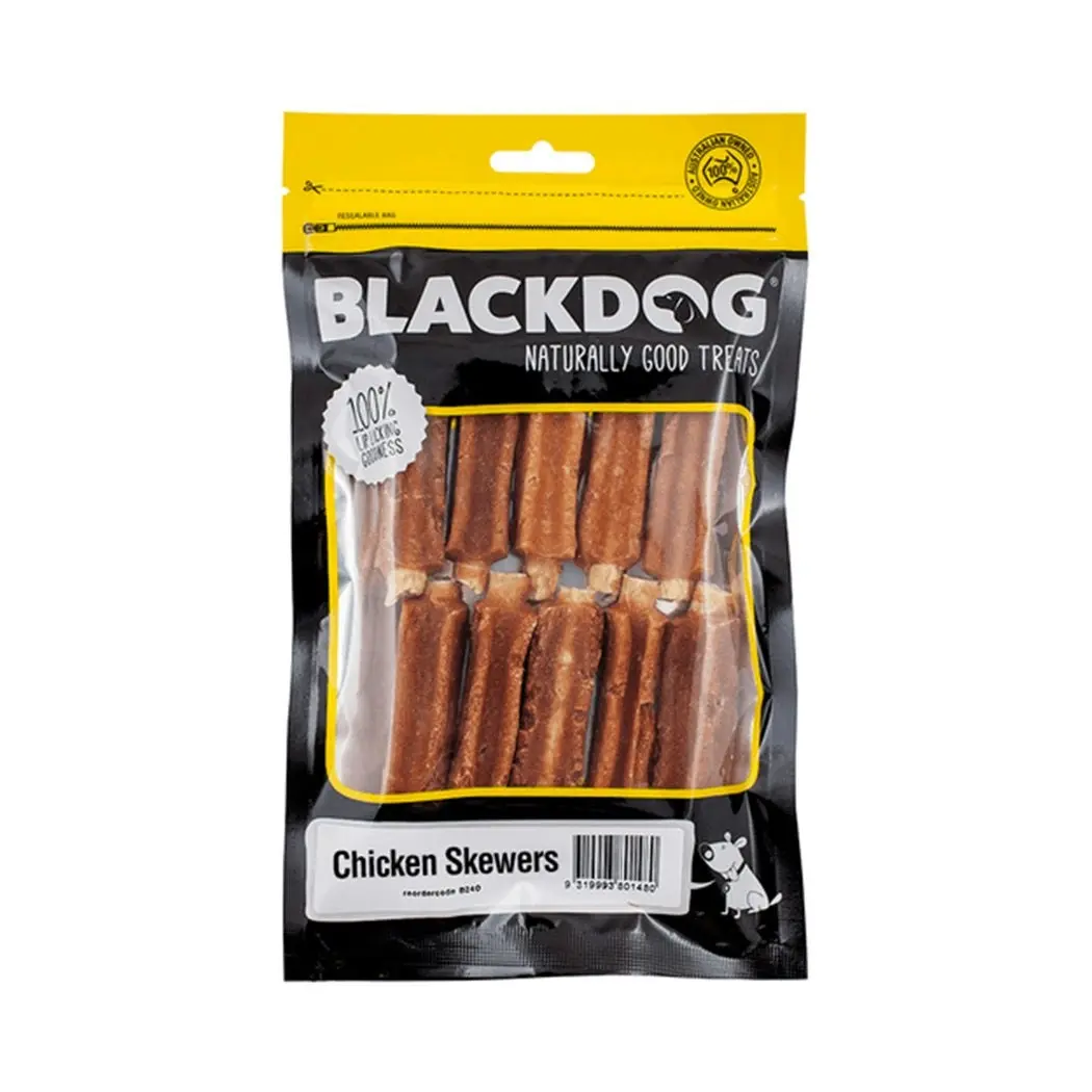 Blackdog Dog Treats Chicken Skewers 10 pack