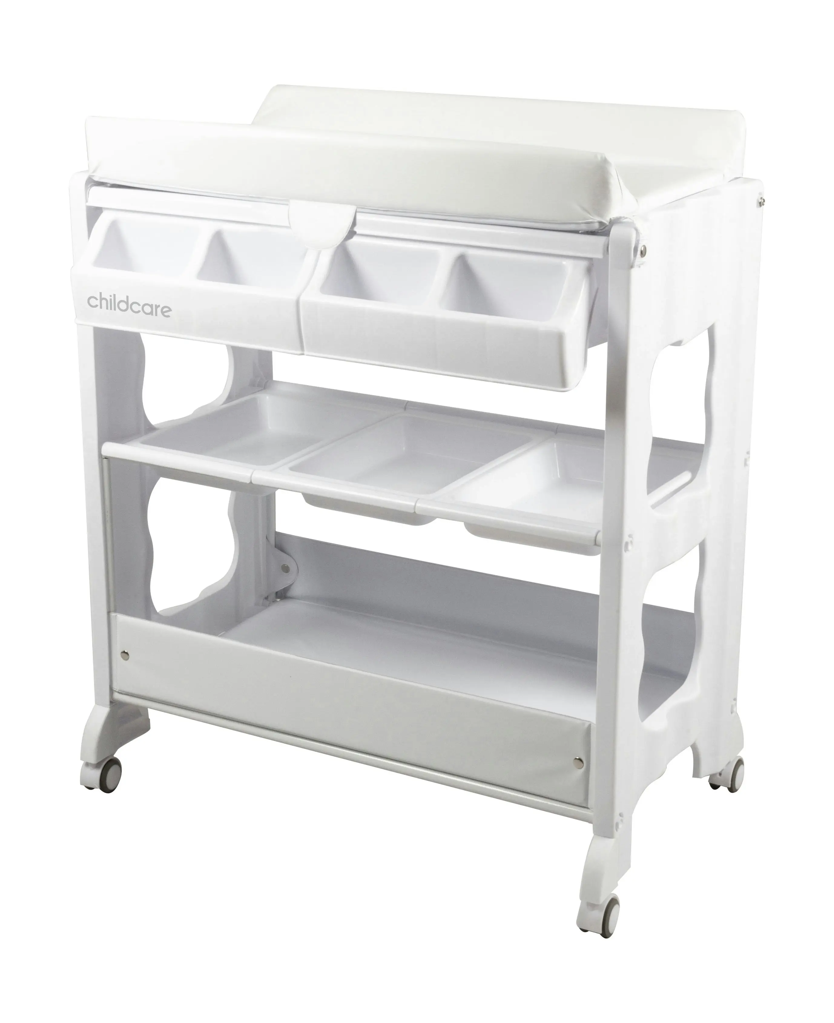 Childcare Palma Change Centre And Easy Slide-out Bath Feature Table - White