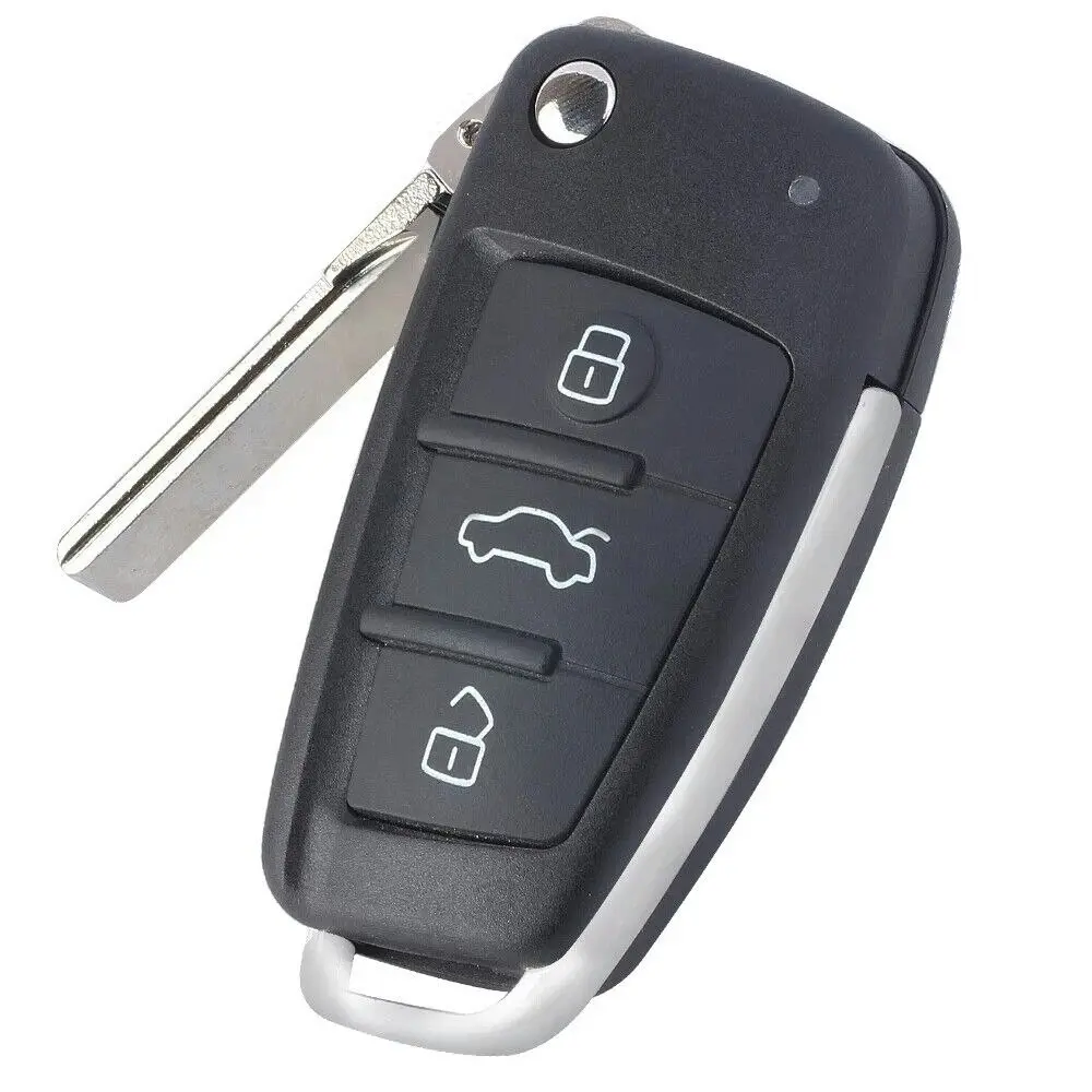 Flip Remote Key for Audi A3 S3 A4 S4 TT 2006 2007 2008 P/N:8P0 837 220 D