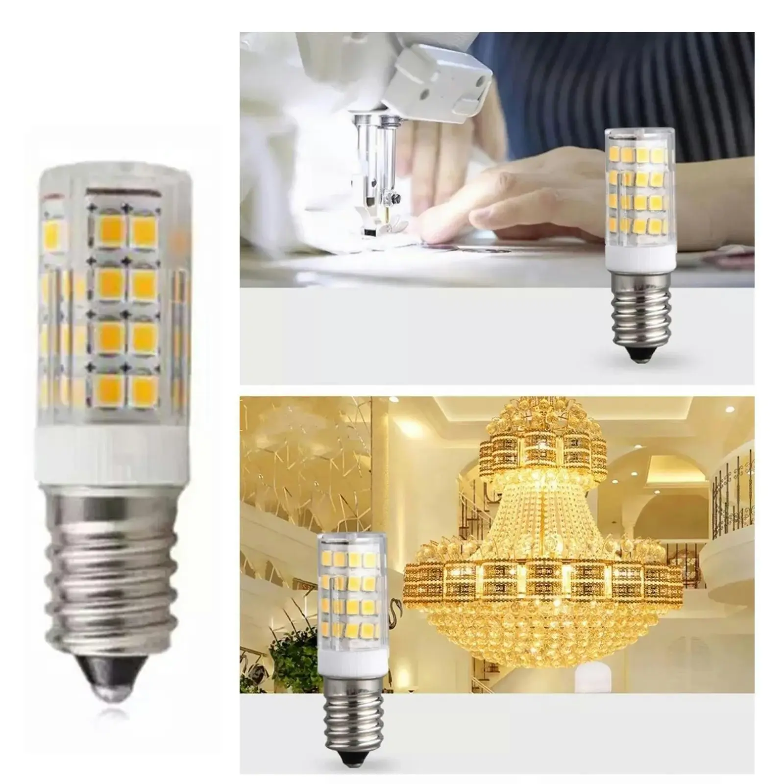 10 Pack E14 LED Bulb 5W Corn light bulbs Replace Halogen 22V.x lamp I6V7