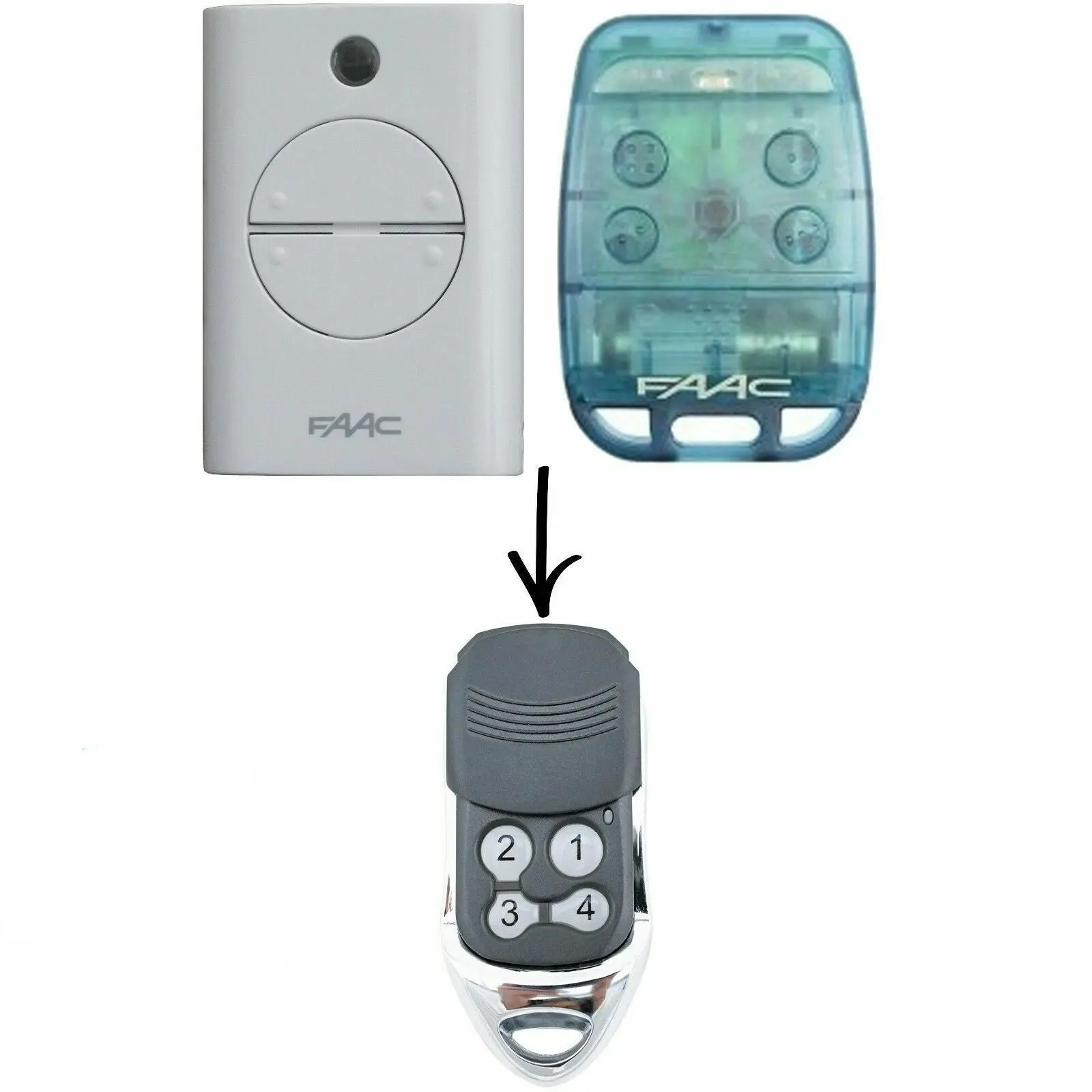 FAAC Compatible Garage/Gate Remote XT2/XT4/TE4433H/787452/433 LC RC 740 741 402