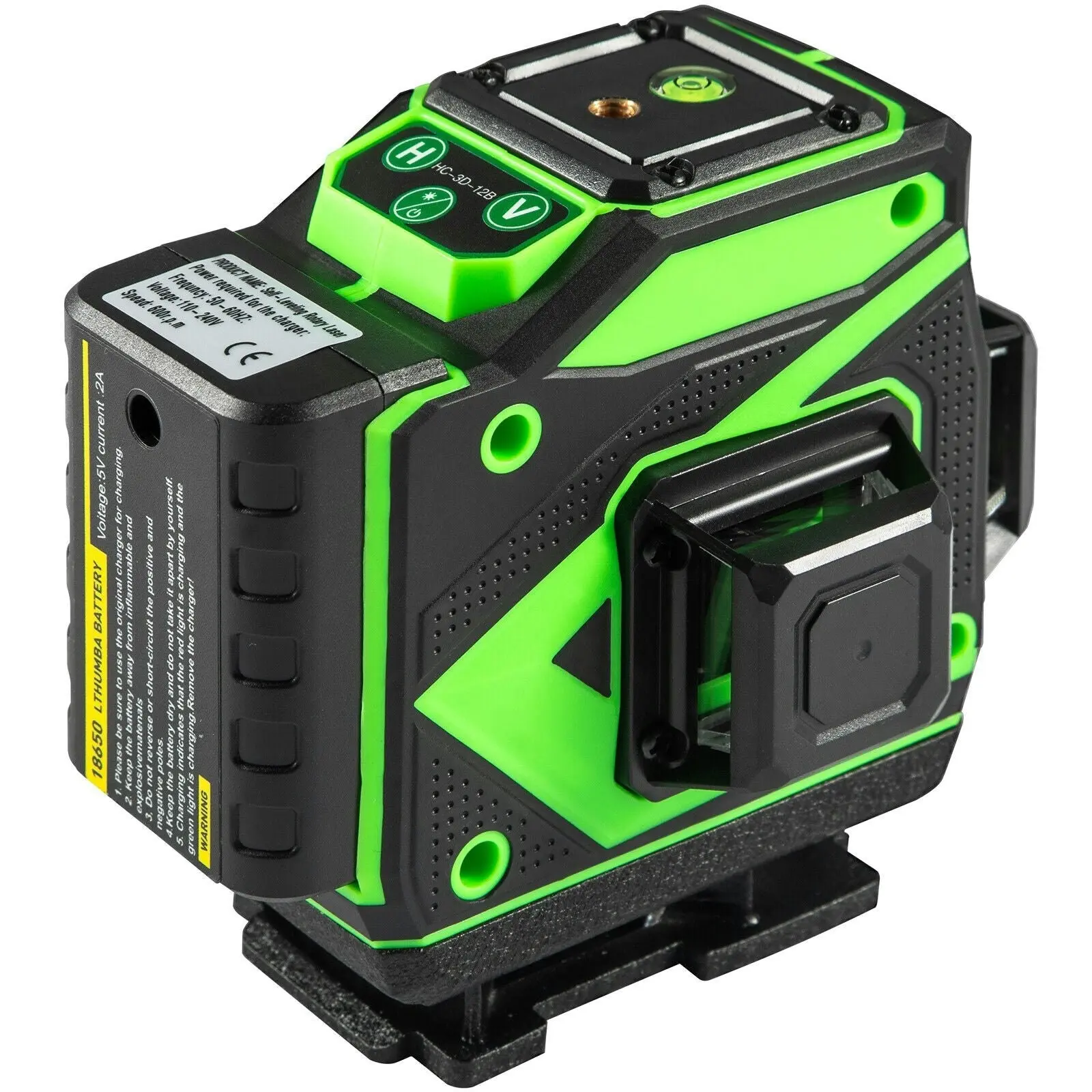 12 Lines Green Laser Level Self Leveling 3x360o Cross Line