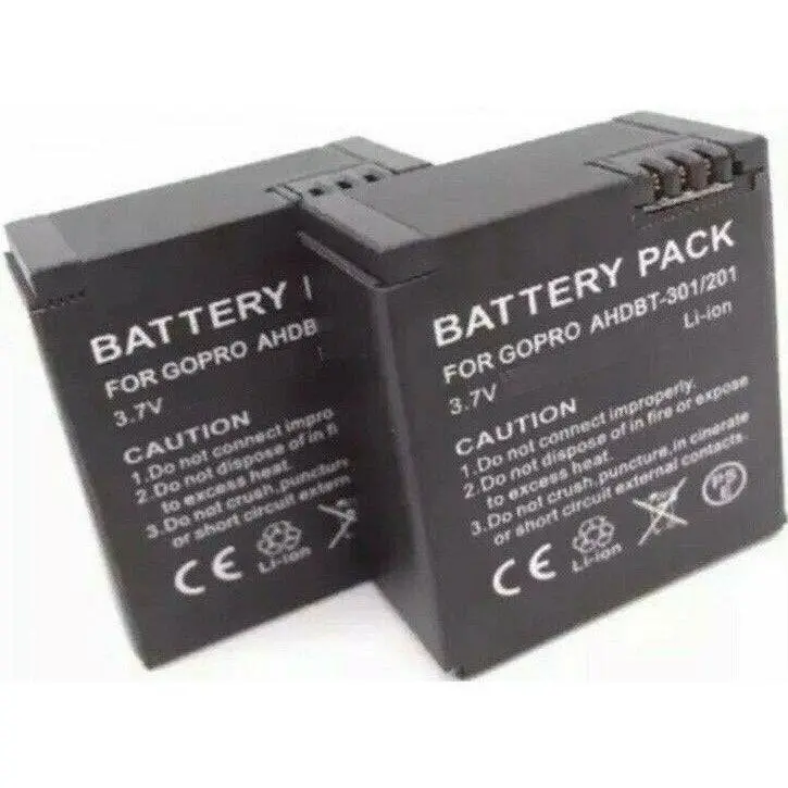 High Capacity Compatible Battery for GoPro HERO 3 3+ AHDBT 301 | 201