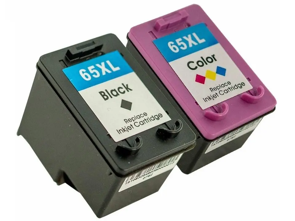 [2 Pack] Compatible HP 65XL Black & Colour Ink Cartridge Set N9K04AA N9K03AA