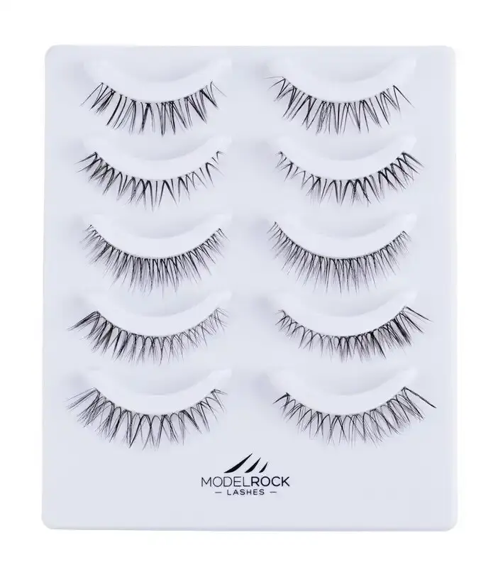 MODELROCK Lashes NANO LITE NAKED NATURALS "DAINTY BRIDAL" Collection - 5 Pair Set