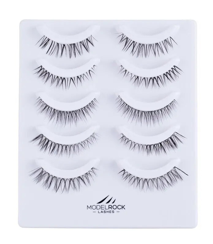 MODELROCK Lashes NANO LITE NAKED NATURALS "DAINTY BRIDAL" Collection - 5 Pair Set