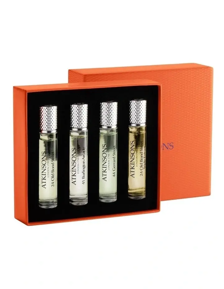 ATKINSONS The Icons Of The Realm Perfume 4 x 10ml  Travel Gift Set