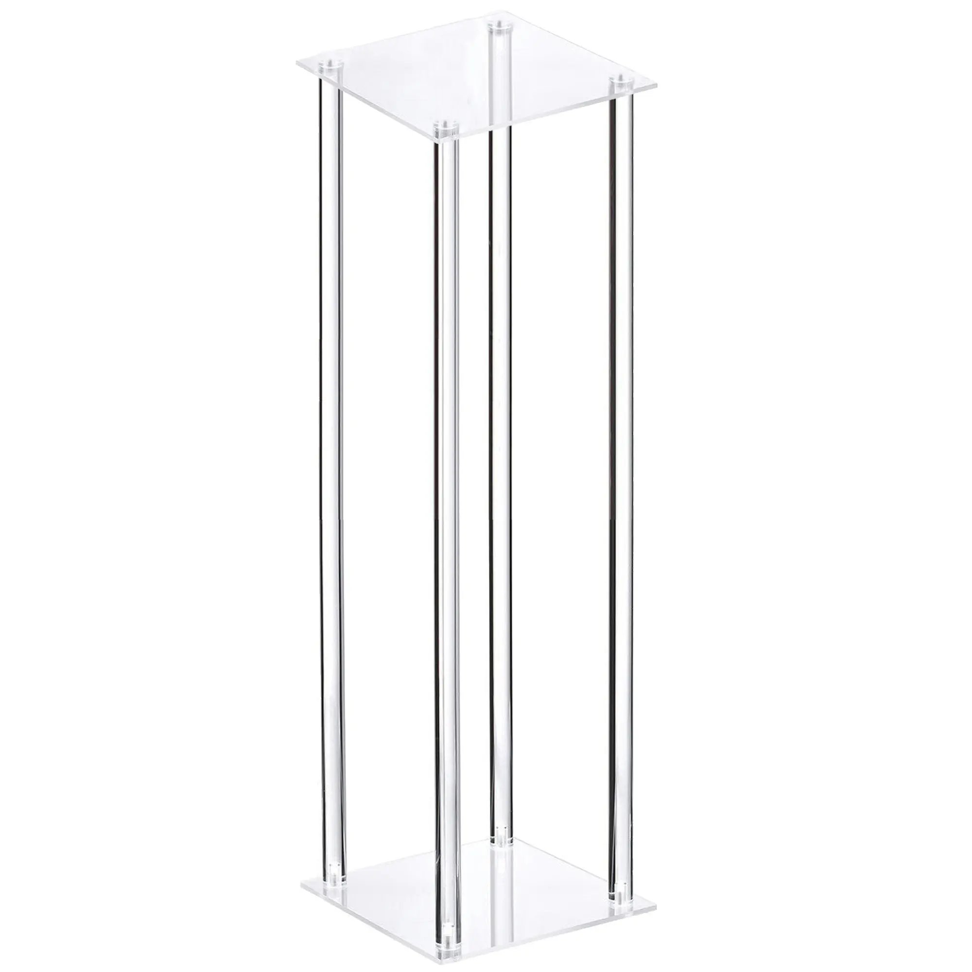 1m Acrylic Flower Stand Vase Column Wedding Centerpiece 100cm Tall Table Decor Clear Floral Event Riser