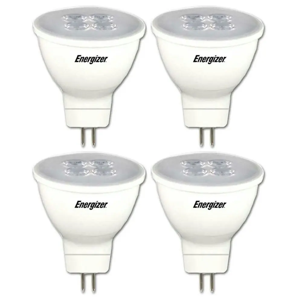 4x Energizer LED GU5.3/MR16 5.6W 12V Warm White Downlight Spot Light Bulb