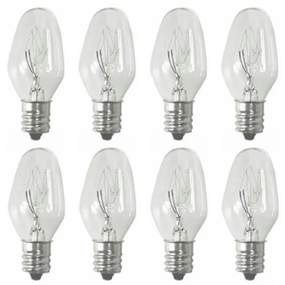 Sansai 8pk 7W/240V E12 Replacement Bulb Clear for Night Light DB-458/DB-459