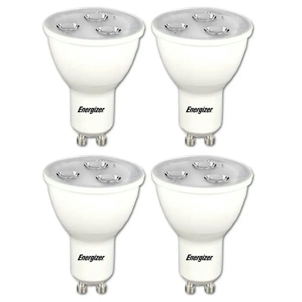 4x Energizer LED GU10 3.4w 220V Warm White Downlight Spot Light Bulb Lamp Bulb