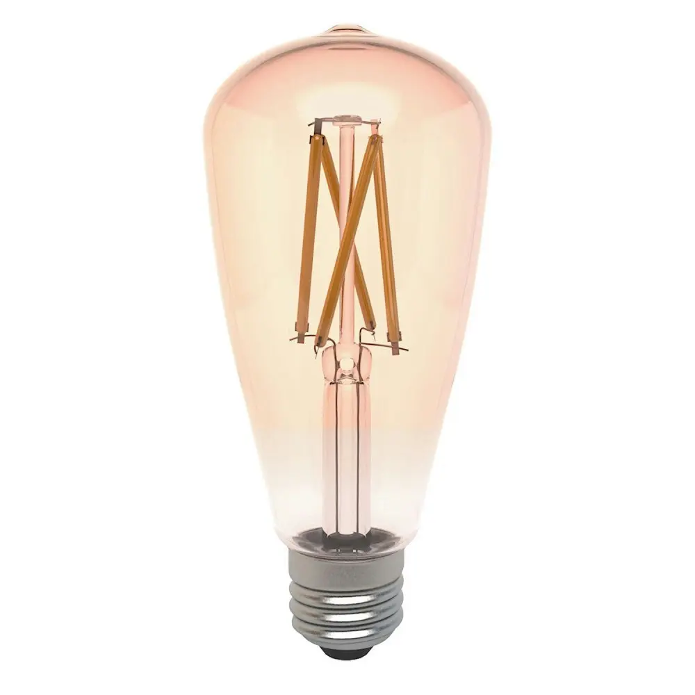 Laser SmartHome LED Smart E27 ST64 Filament Light Bulb Amber 800LM App Control