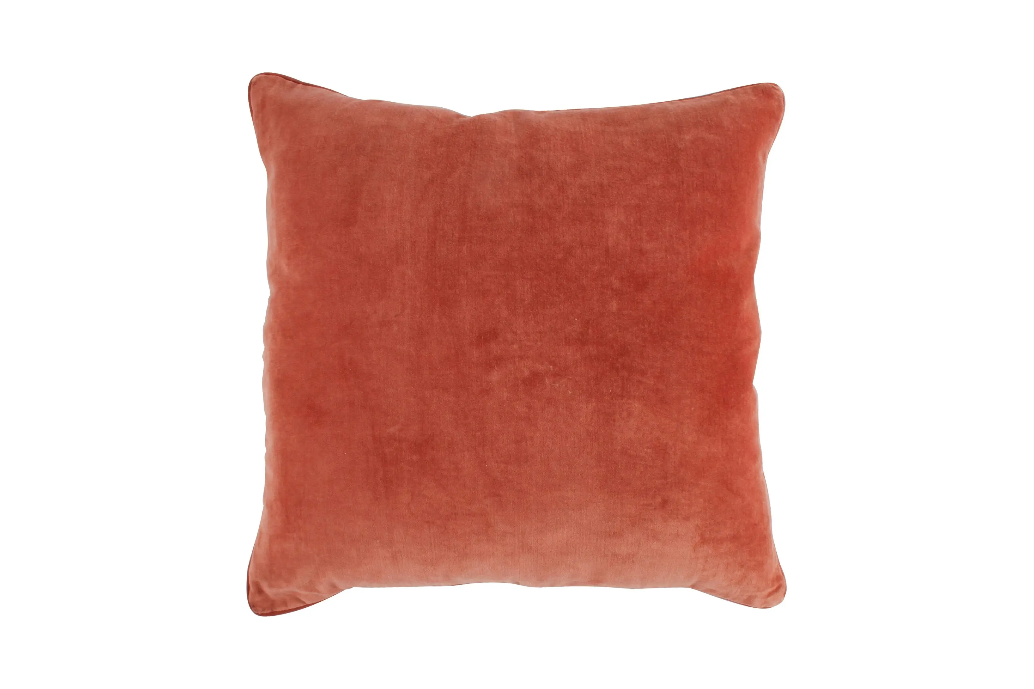 Makenna Velvet Cushion Piping Golden Brown